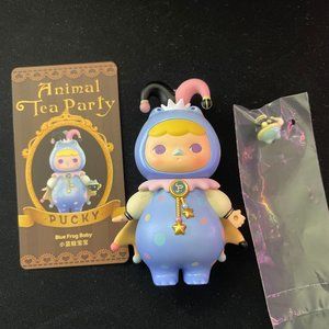 POP MART x PUCKY Animal Tea Party Blue Frog